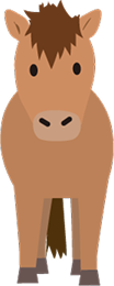 野間馬のイラスト